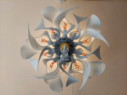 Sculptural Lotus-Inspired Wall Lamp