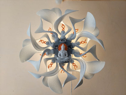Sculptural Lotus-Inspired Wall Lamp